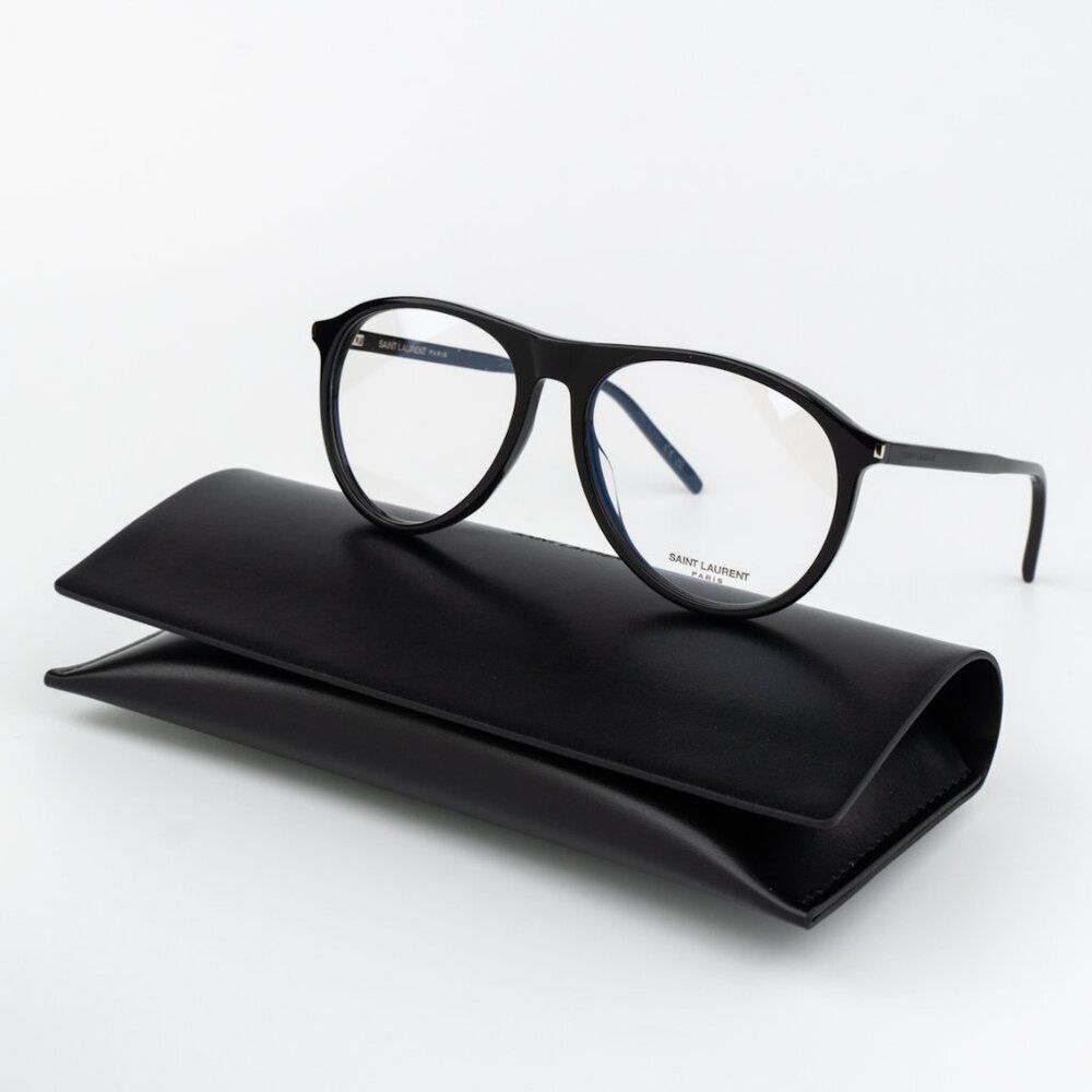 Saint Laurent Men Eyeglasses Black Pilot SL667OPT 001 BRAND NEW